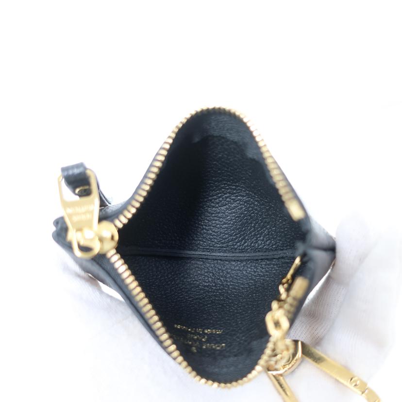 LOUIS VUITTON ルイ・ヴィトン/ポシェット・クレ　ブラック　ベージュ／　モノグラム・アンプラント　コインケース　ミニポーチ/M80885//CT0***/ABランク/65
