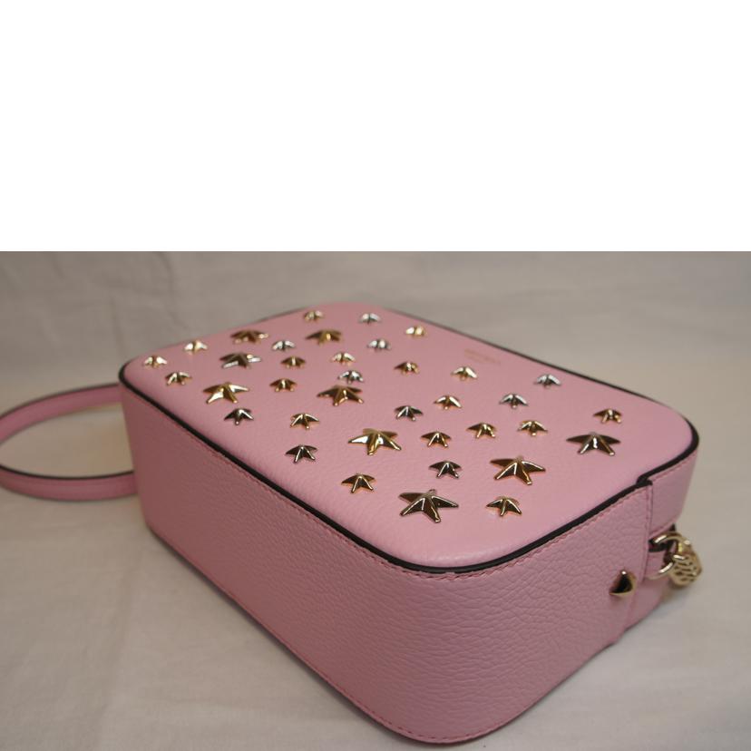 JIMMY　CHOO ジミーチュウ/LULLABYスタースタッズレザーチェーンバッグピンク//SAランク/92