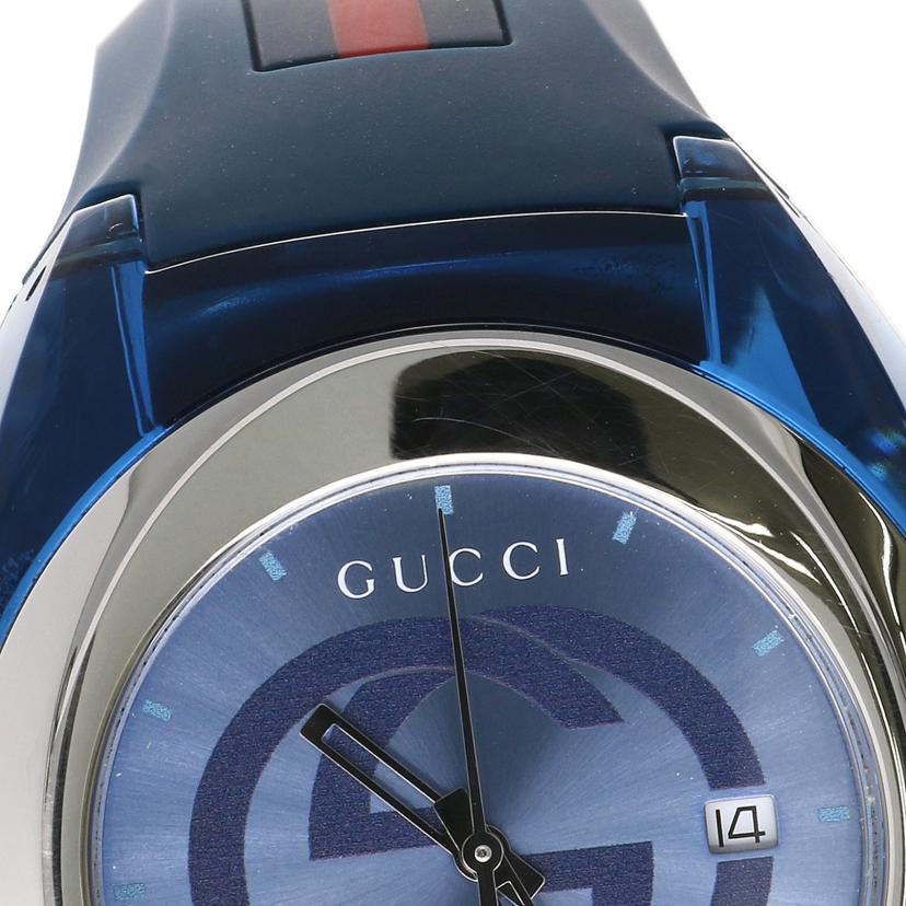 GUCCI グッチ/シンク・ブルー/メンズ/クオーツ/YA137104A//185*****/Aランク/24