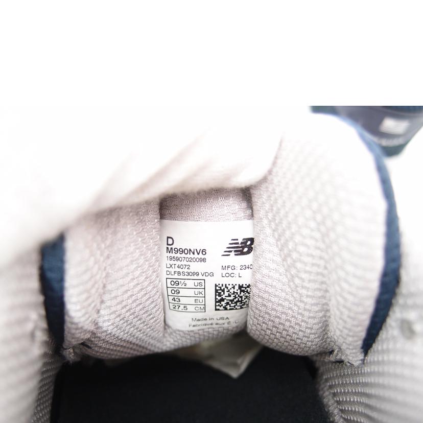 NEW　BALANCE ニューバランス/996made　in　USA　/M990NV6//Sランク/69
