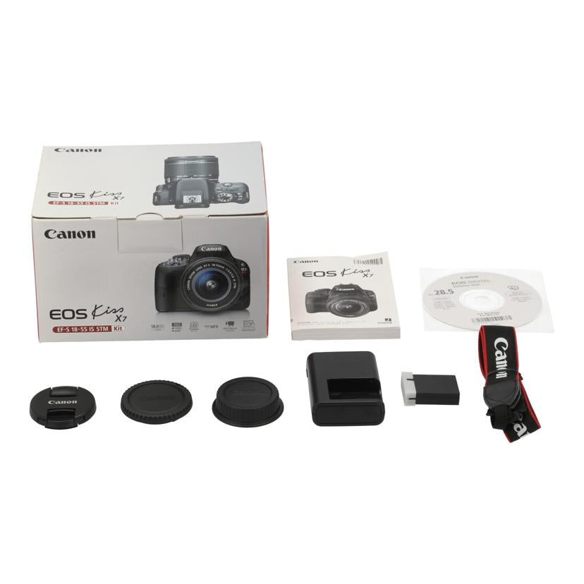 Canon キヤノン　/デジタル一眼　レンズキット/EOS Kiss X7 ﾚﾝｽﾞｷｯﾄ//21051074000867/Bランク/82