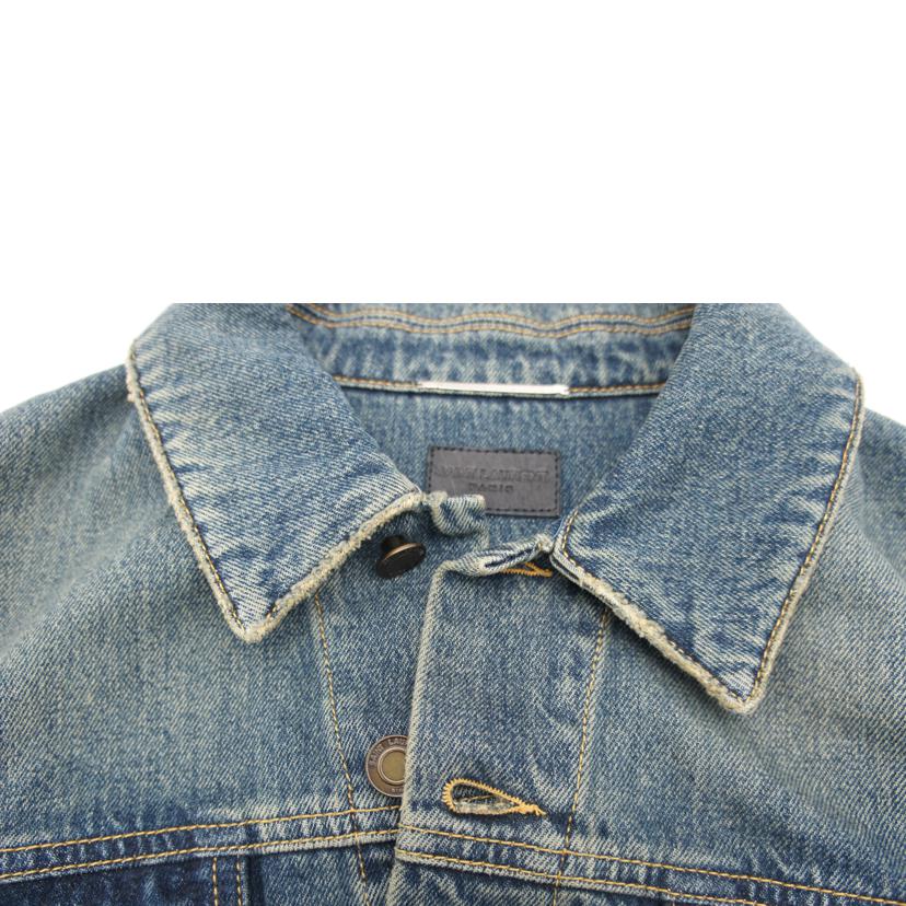 SAINT　LAURENT　PARIS サンローランパリ/　ウォッシュ加工デニムジャケット/597064//Aランク/67