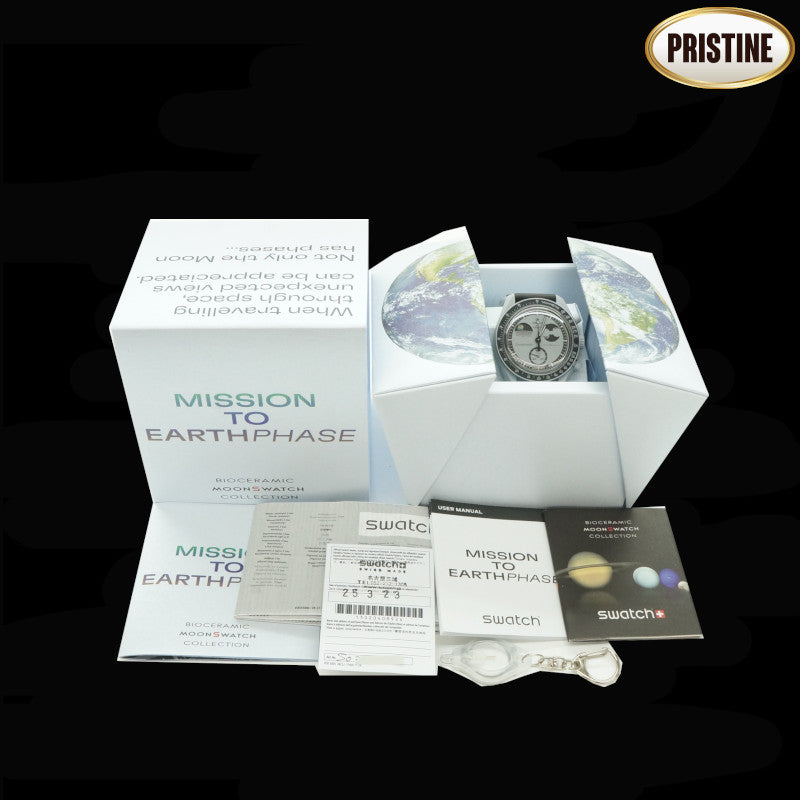 OMEGA×swatch オメガ×スウォッチ/ムーンスウォッチ／MISSION　TO　EARTHPHASE/SO33M700//SAランク/78