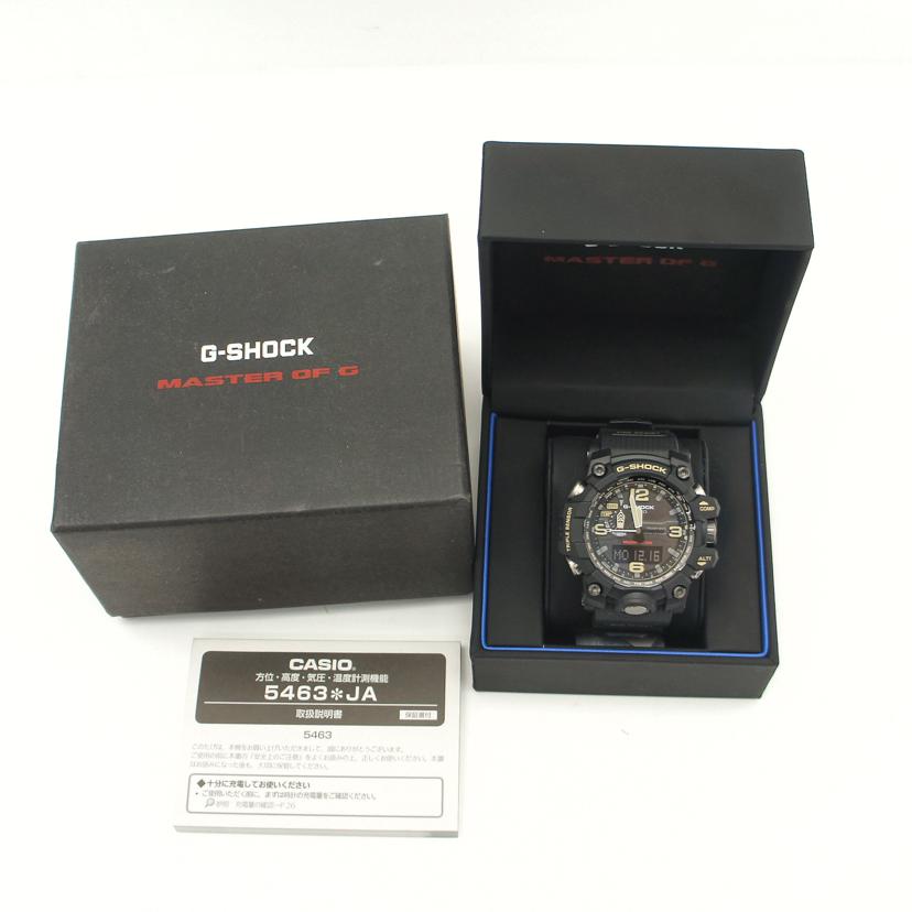 CASIO カシオ/G－SHOCK／マッドマスター／電波ソーラー/GWG-1000-1AJF//221*****/SAランク/20