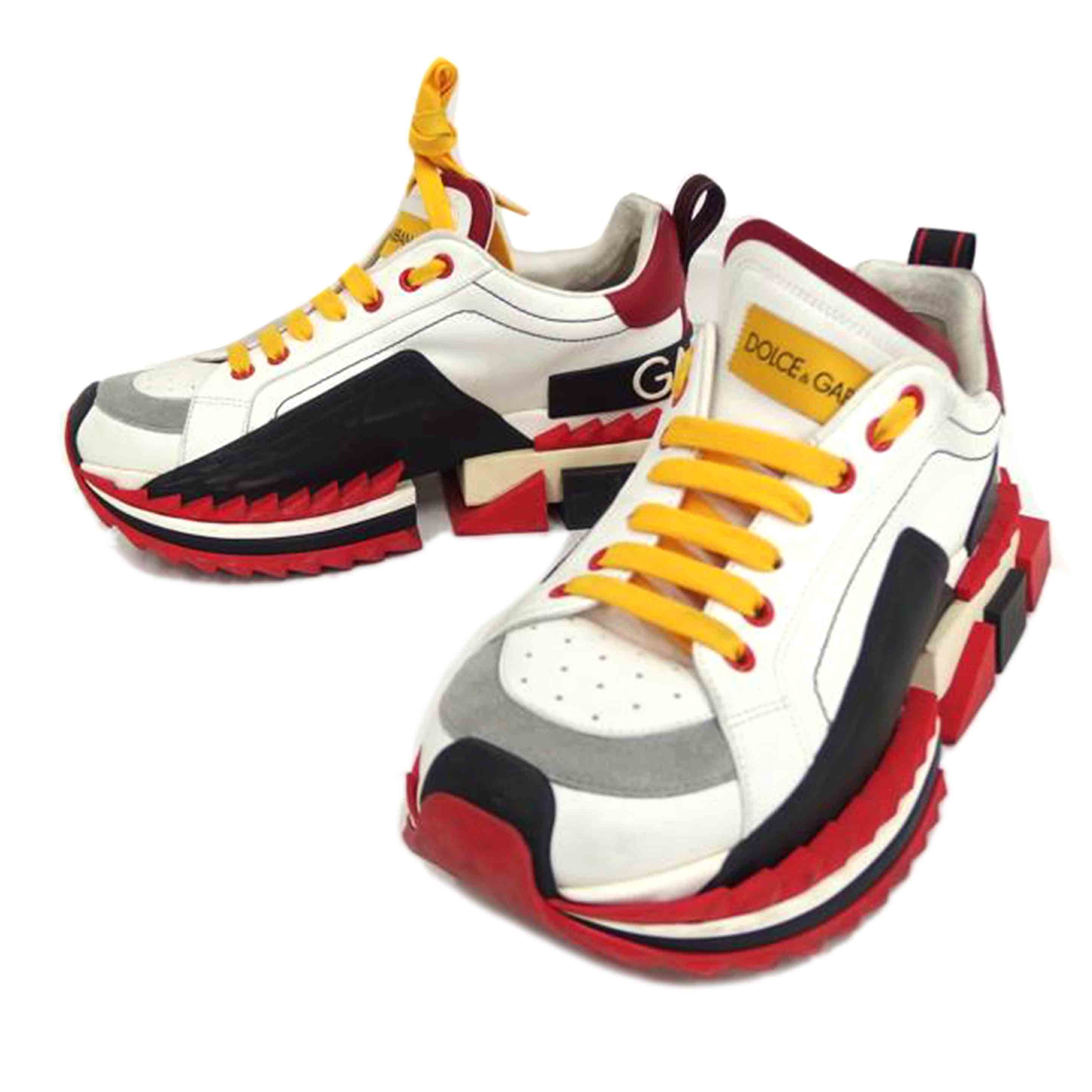 DOLCE＆GABBANA　 ドルチェ＆ガッパーナー/BIANCO　ROSSOレザースニーカー/CS1649//BCランク/82