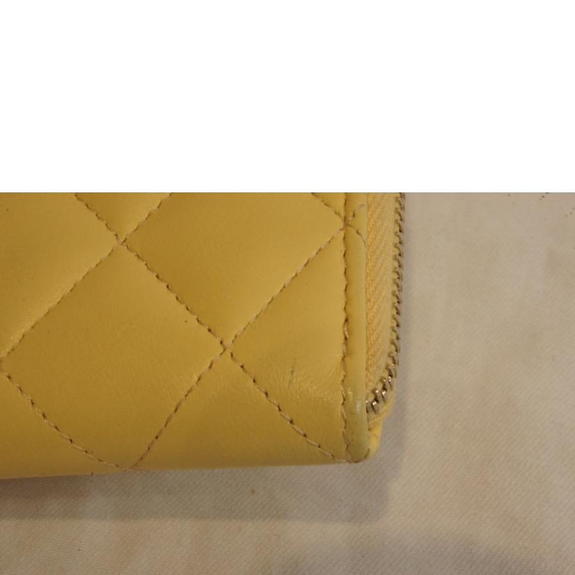 CHANEL シャネル/ラムスキンマトラッセ／ラインストーンココマーク／フラグメントケースイエロー/AP4344B//EE2*****/ABランク/92