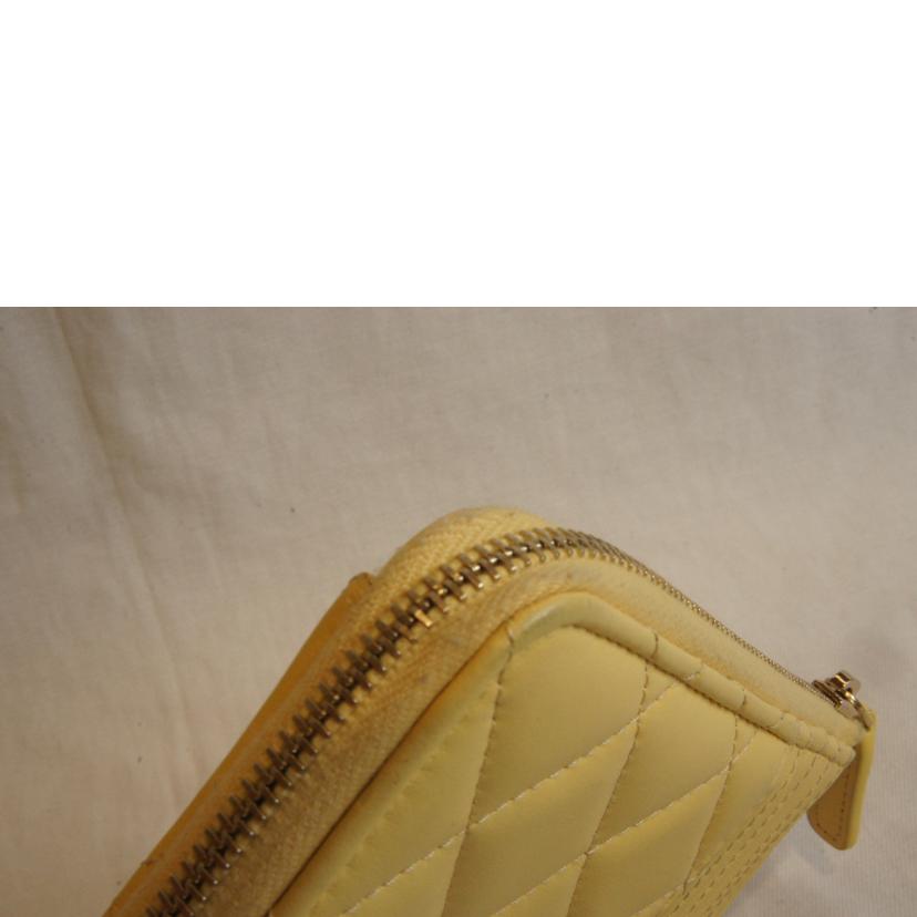 CHANEL シャネル/ラムスキンマトラッセ／ラインストーンココマーク／フラグメントケースイエロー/AP4344B//EE2*****/ABランク/92