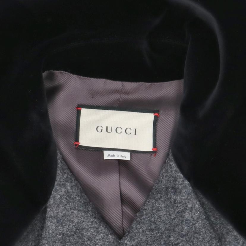 GUCCI／25 グッチ/グッチ／ベルベットカラーダブルブレストコート／＃38/633352 ZAFWP//Aランク/75