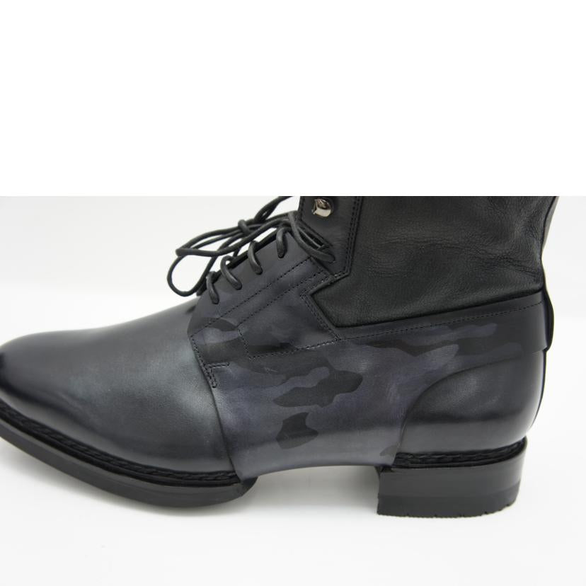 Santoni Santoni/カモフラ柄ショートブーツ/ブラック//SAランク/20
