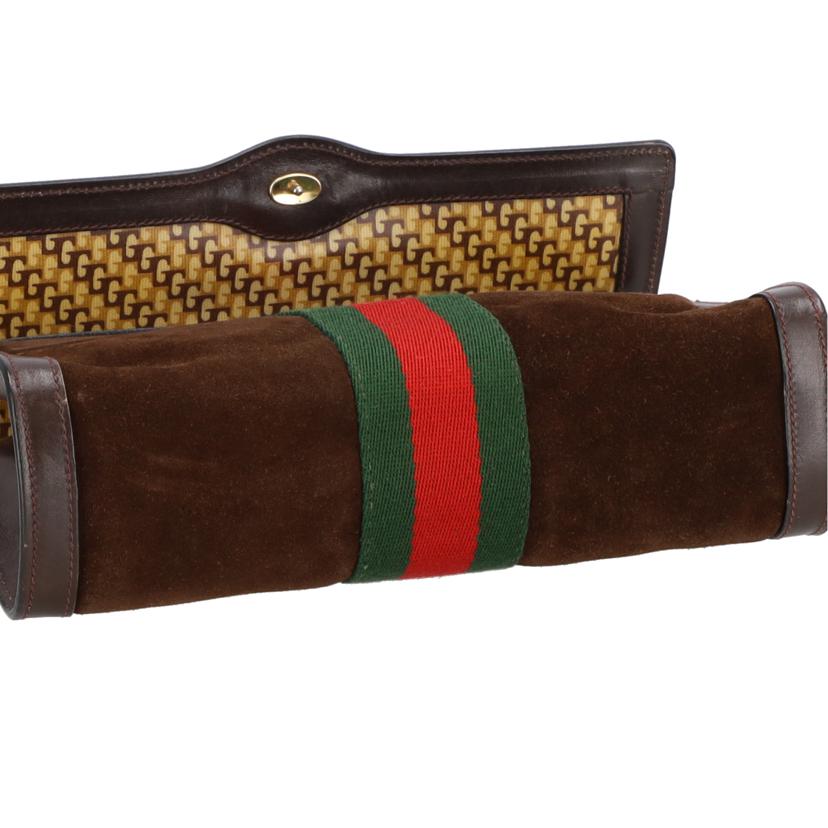 GUCCI グッチ/オ-ルドグッチ/ノベルティ/スエ-ドクラッチバッグ/シェリ-ライン//ABランク/18