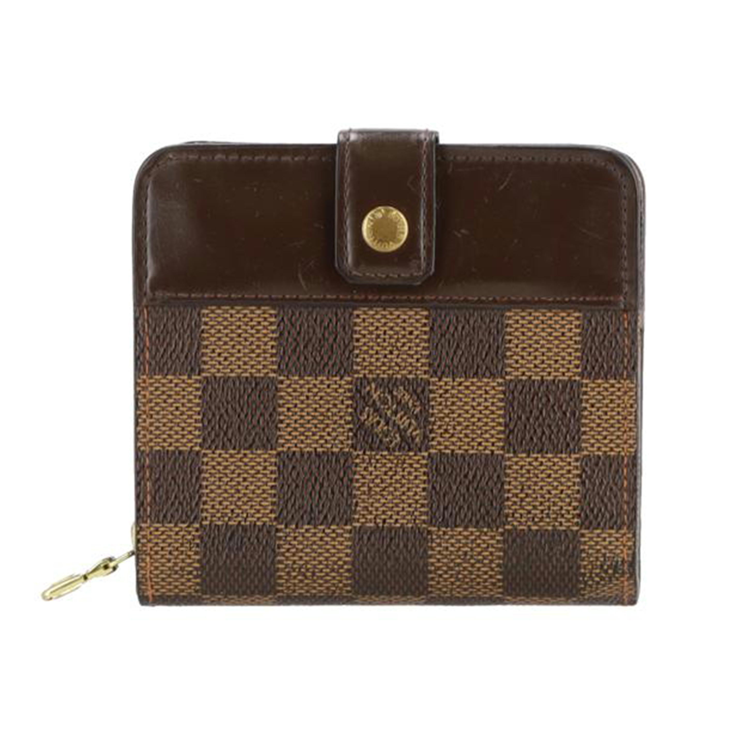 LOUIS VUITTON ルイ・ヴィトン/コンパクトジップ/ダミエ/エベヌ/N61668//CA1***/Bランク/18