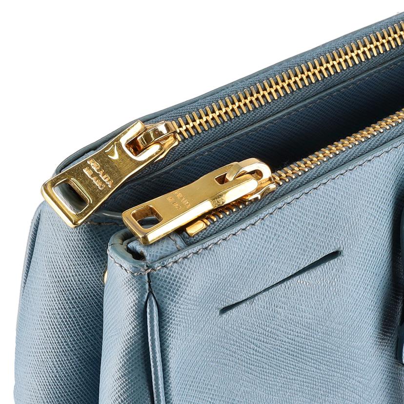 PRADA　 プラダ/サフィアーノ2wayバッグ／　レザー　ブルー/BN2274//ABランク/05