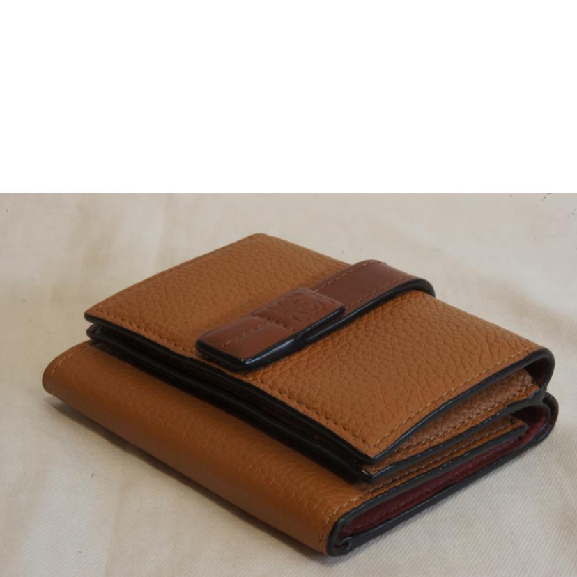 LOEWE ロエベ/トライフォールドウォレット/ソフトグレインドカーフ//Aランク/92