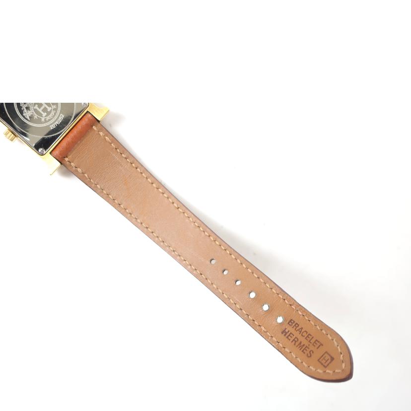 HERMES エルメス/Hウォッチ　革ベルト　ゴールド/HH1.201//227****/ABランク/65