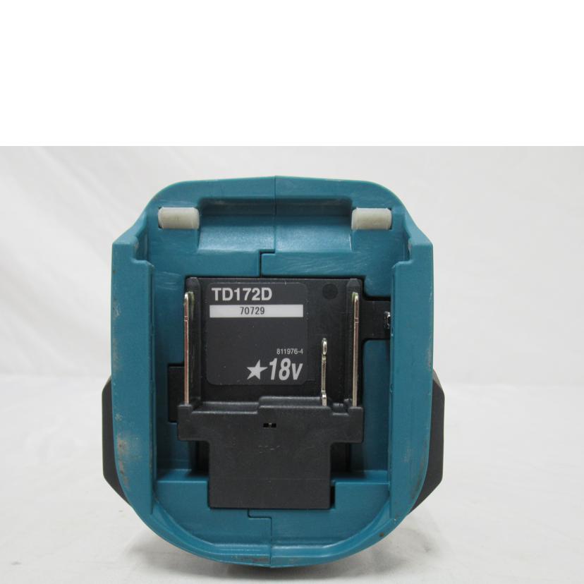 makita/充電式インパクトドライバ/TD172DRGX//Aランク/63