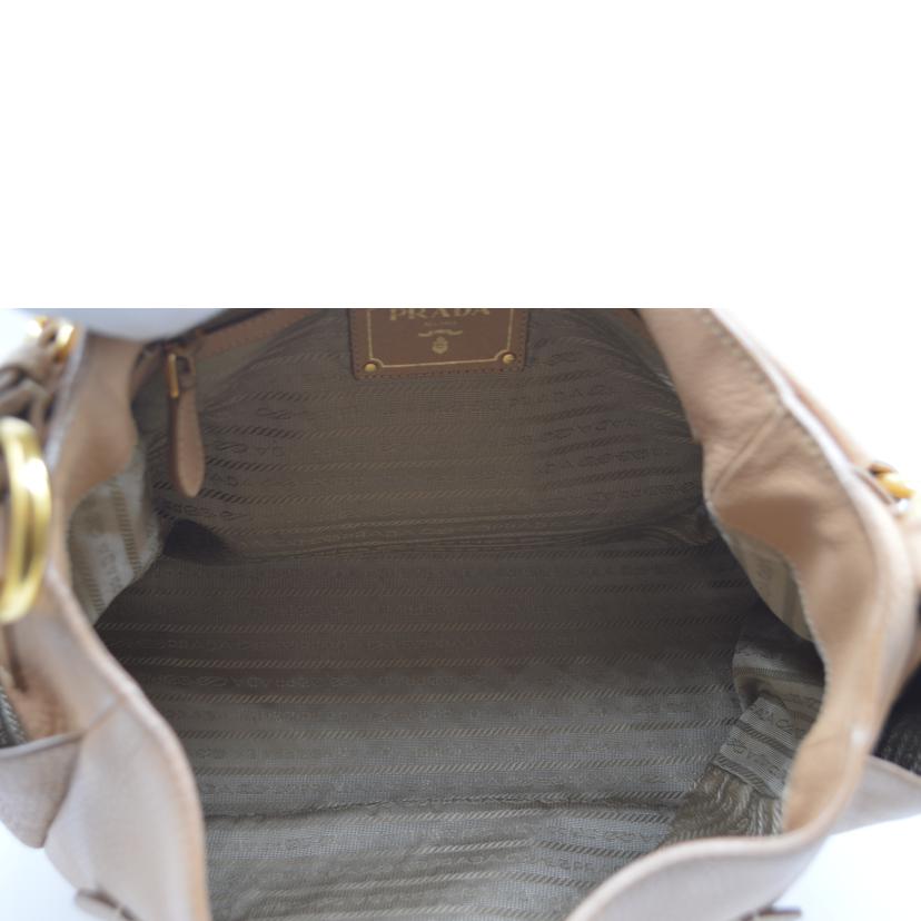 PRADA プラダ/ヴィッテロダイノレザーワンショルダー／カメオ/BR4477//165/Bランク/89