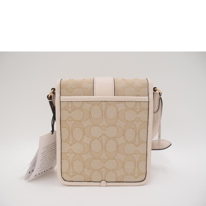 COACH コーチ/ノースサウスロニーシグネチャーショルダー／ホワイト/C8321//H22**/Sランク/69