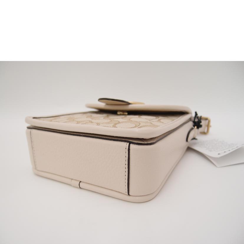 COACH コーチ/ノースサウスロニーシグネチャーショルダー／ホワイト/C8321//H22**/Sランク/69