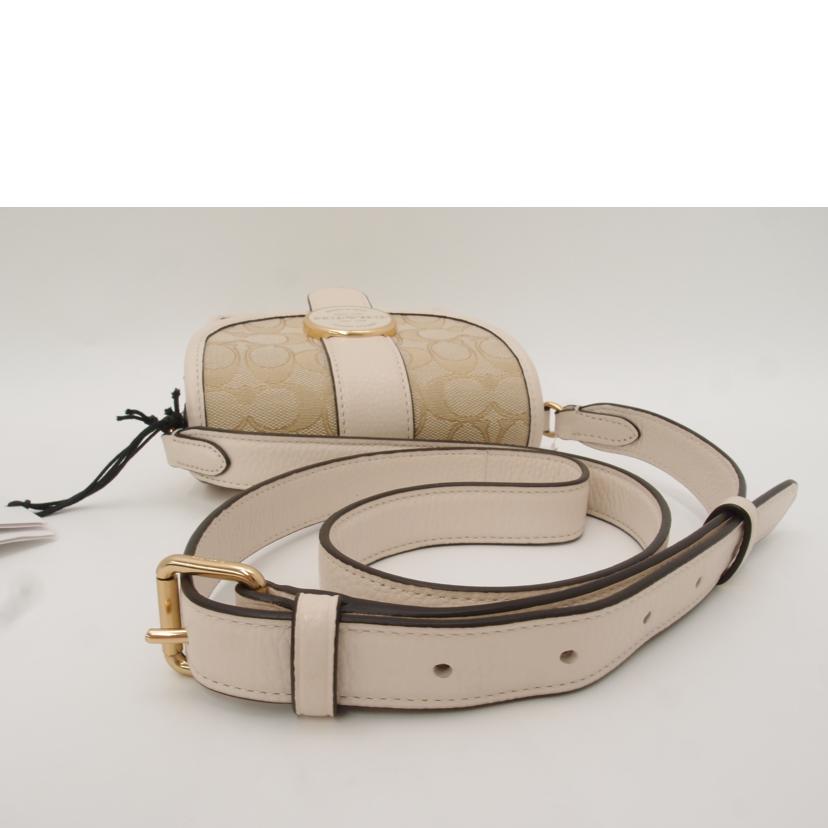 COACH コーチ/ノースサウスロニーシグネチャーショルダー／ホワイト/C8321//H22**/Sランク/69