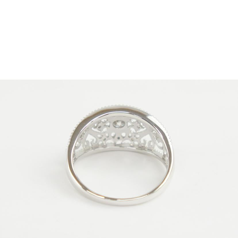 K18WGダイヤリング0．30＃16//ABランク/64