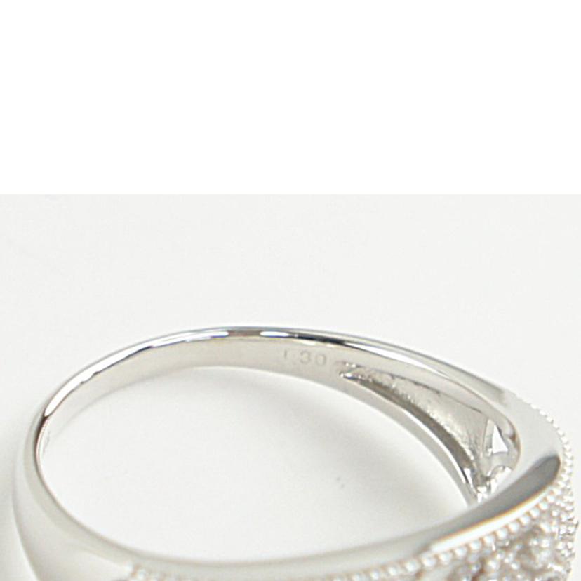 K18WGダイヤリング0．30＃16//ABランク/64