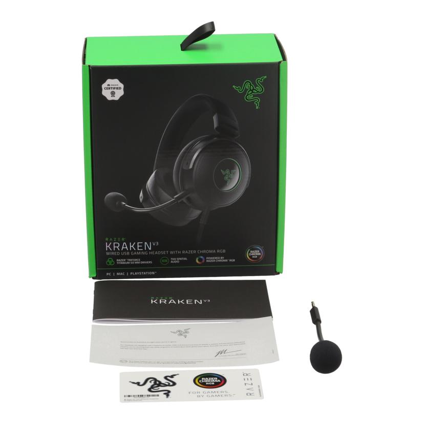 RAZER レイザー/ゲーミングヘッドセット／KRAKEN　V3/RZ04-03770200-R3M1//HN2349D21003037/Bランク/19