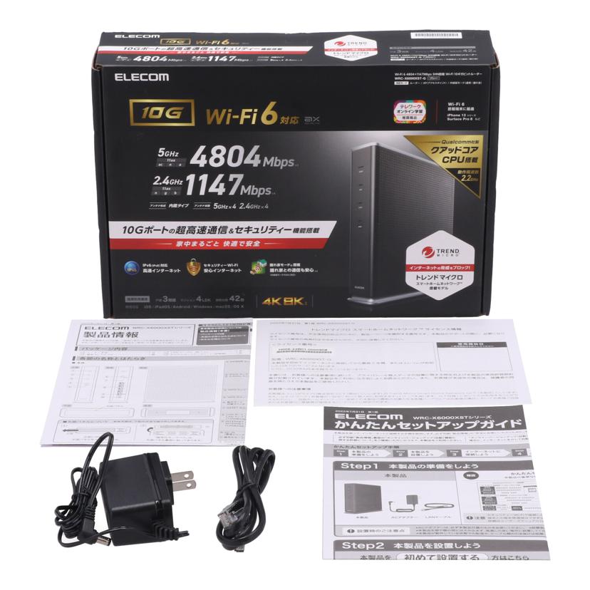 ELECOM エレコム/無線LANルーター/WRC-X6000XST-G//0932L831900908A/Aランク/19