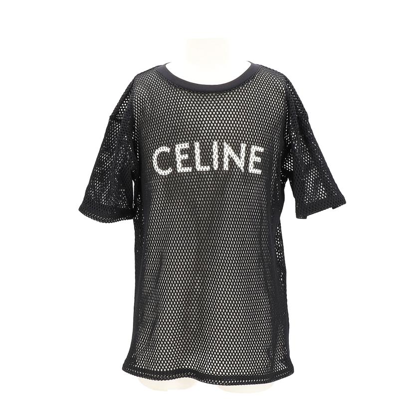 CELINE セリーヌ シルク トップス ホルダーネック ブラック ゴールド セリーヌクラシックボックス ブラック ゴールド金具 レディース