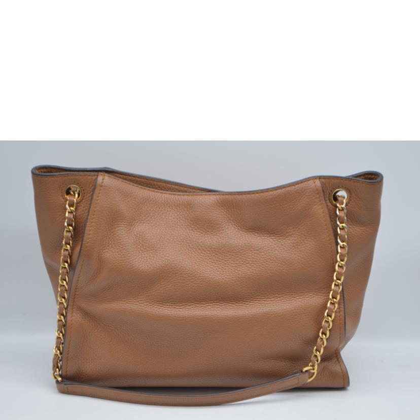 TORY　BURCH トリーバーチ/ブリテンカーフレザーチェーントート／ベージュ/10005626//ABランク/89