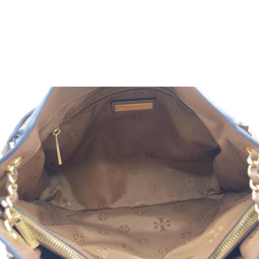 TORY　BURCH トリーバーチ/ブリテンカーフレザーチェーントート／ベージュ/10005626//ABランク/89