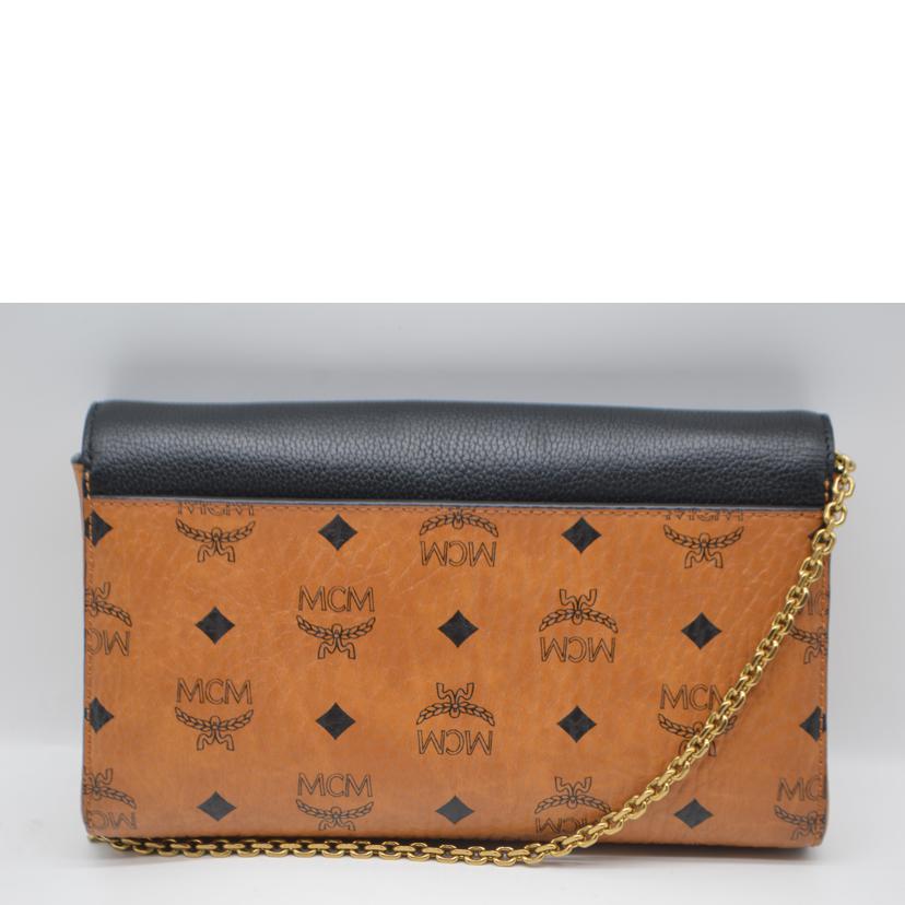 MCM エムシーエム/ヴィセトスロゴグラムチェーンショルダー／コニャック/MYZ8AME22BK001//043**/Sランク/89