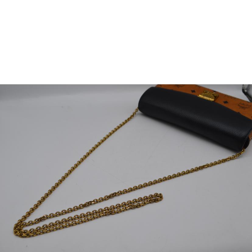 MCM エムシーエム/ヴィセトスロゴグラムチェーンショルダー／コニャック/MYZ8AME22BK001//043**/Sランク/89