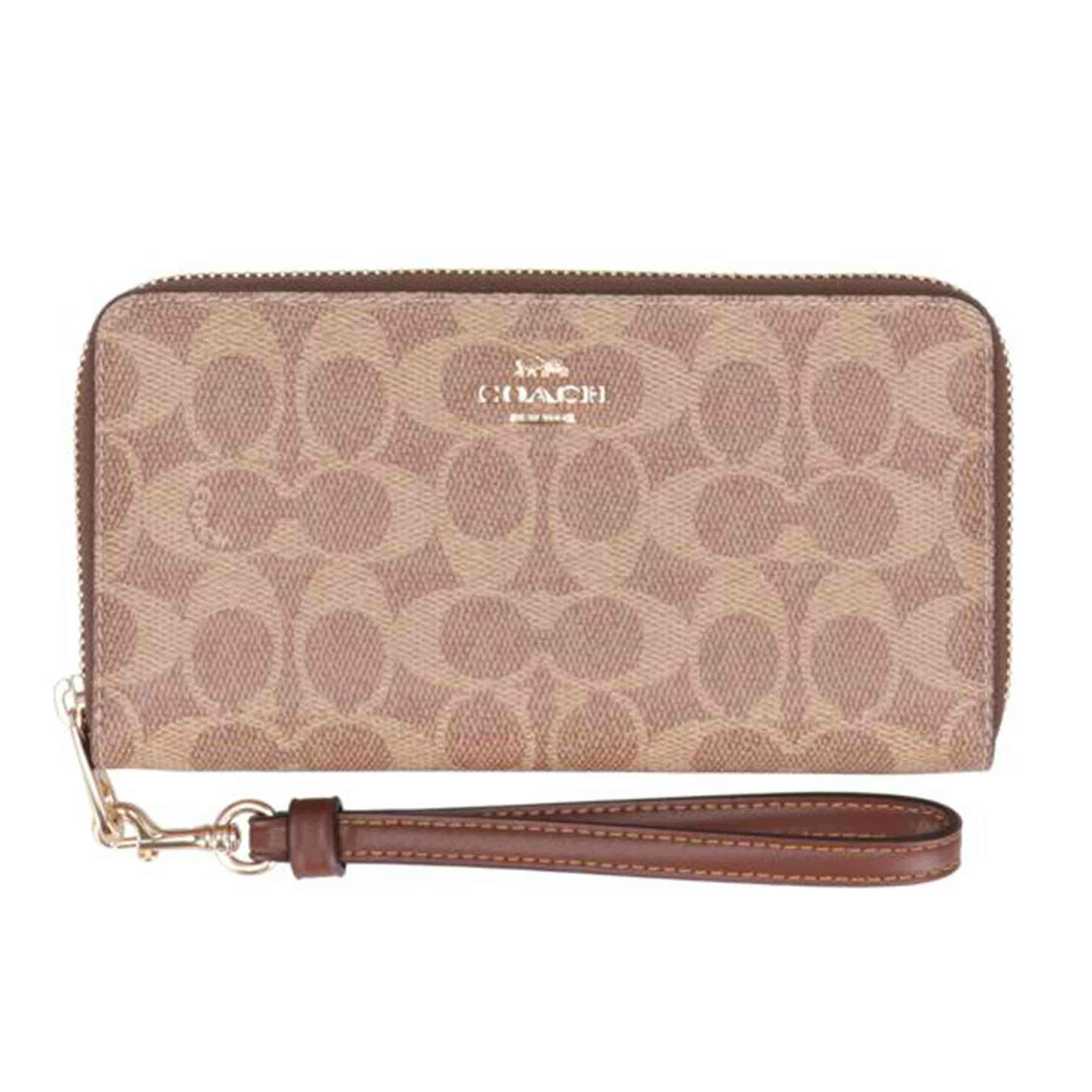 COACH コーチ/シグネチャーロングジップアラウンドウォレット／ストラップ付/CW778//H24**/Aランク/77
