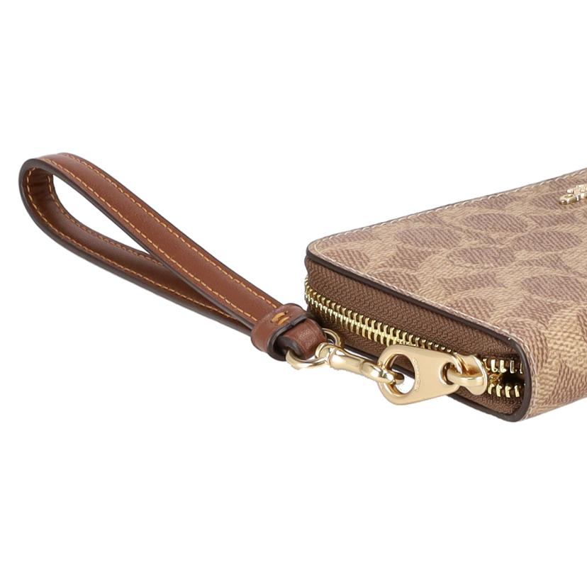 COACH コーチ/シグネチャーロングジップアラウンドウォレット／ストラップ付/CW778//H24**/Aランク/77
