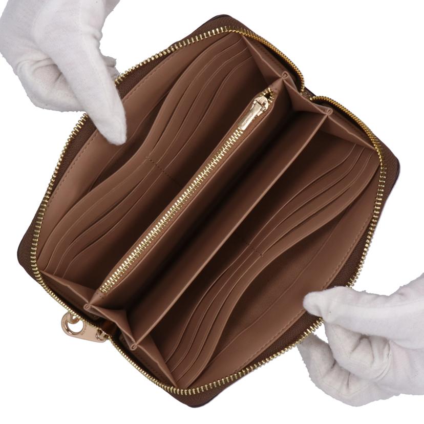 COACH コーチ/シグネチャーロングジップアラウンドウォレット／ストラップ付/CW778//H24**/Aランク/77