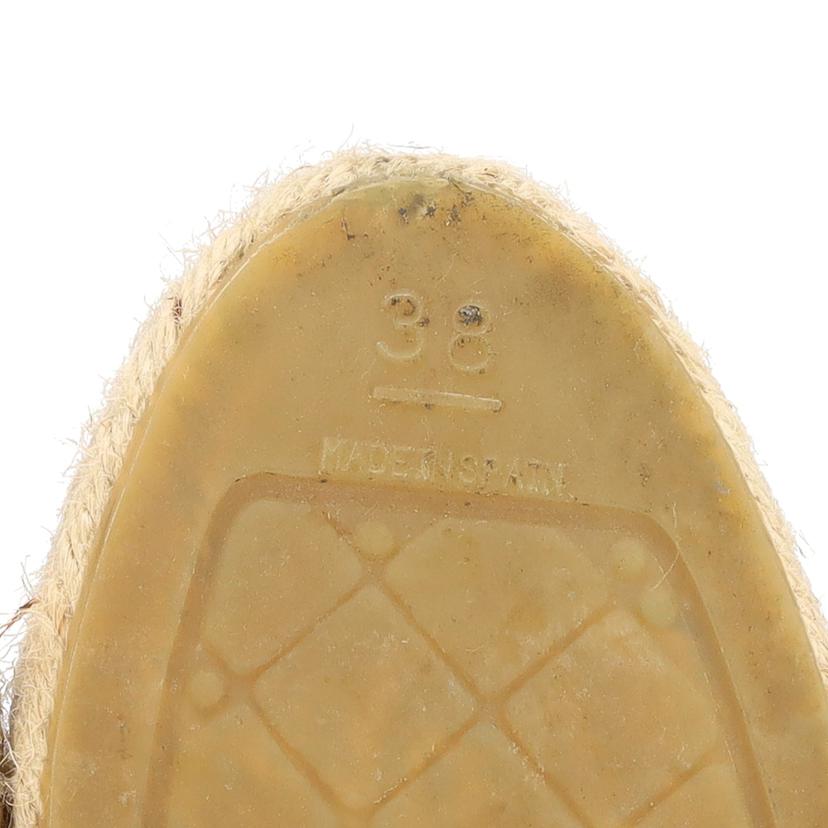 CHANEL シャネル/エスパドリーユ ベージュxブラック/サイズ38/約24cm/G29762//B02****/Bランク/40