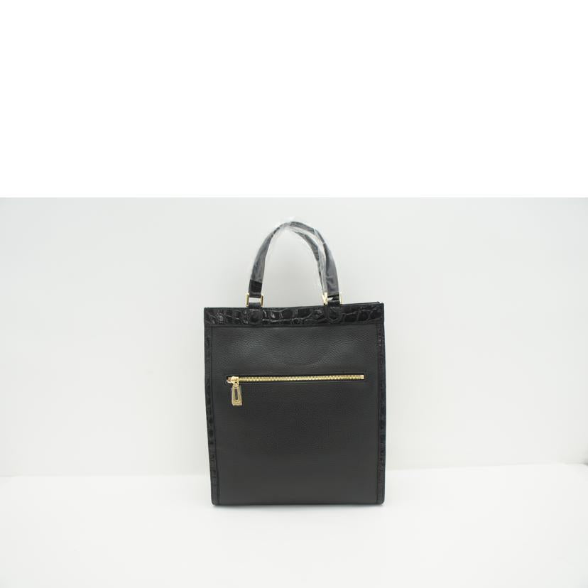 LEATHER　JEWELS レザージュエルズ/マストロット＆クロコ　トートバッグ／黒/02H91//Aランク/20