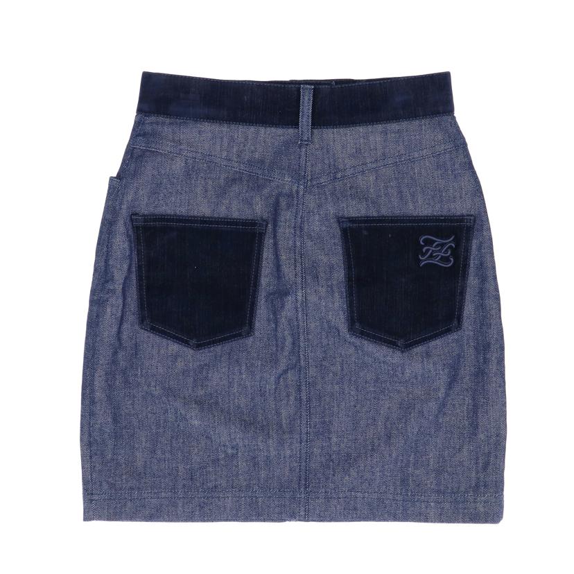 FENDI フェンディ/デニムミニスカート／ベロア//ABランク/92