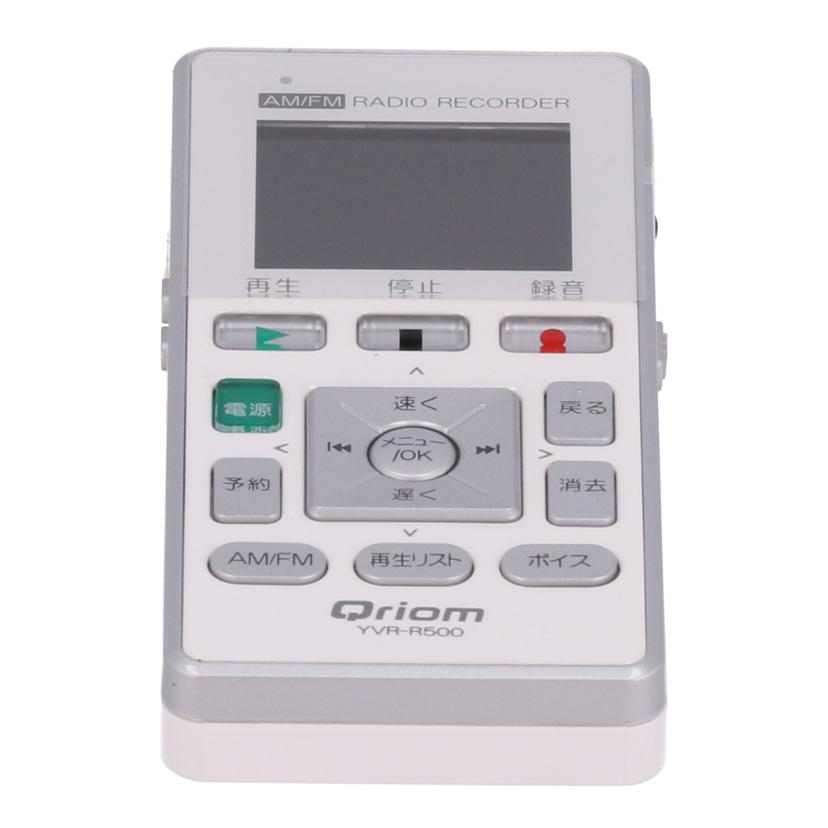 YAMAZEN　Qriom 山善　/ラジオボイスレコーダー/YVR-R500//-/Aランク/84