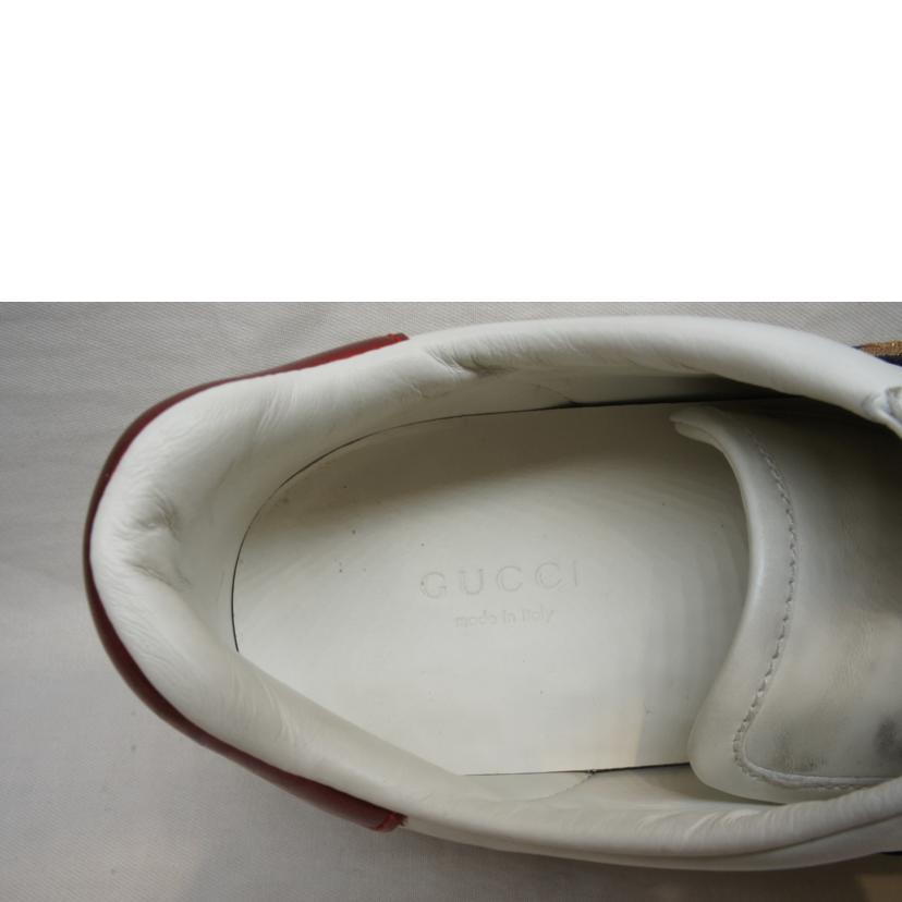 GUCCI グッチ/ビジュースニーカーシェリービーホワイト/505995//ABランク/92