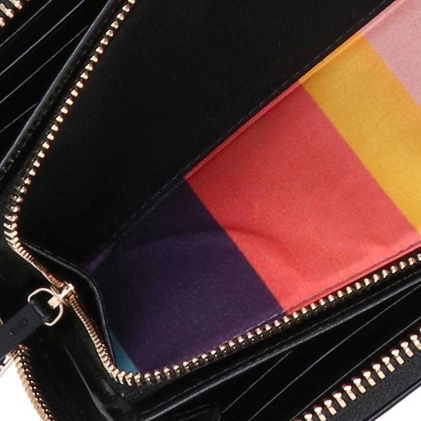 Paul Smith ポールスミス/シティエンボス/ラウンドファスナー長財布/ブラック/PSC307//Aランク/18