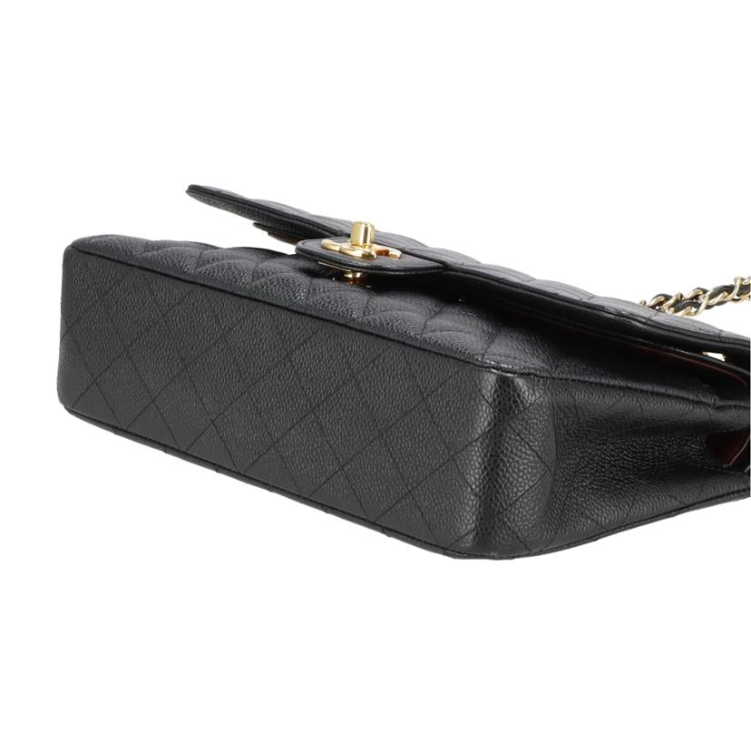 CHANEL シャネル/キャビアスキンマトラッセWフラップチェーンショルダー/A01112//168*****/Aランク/40