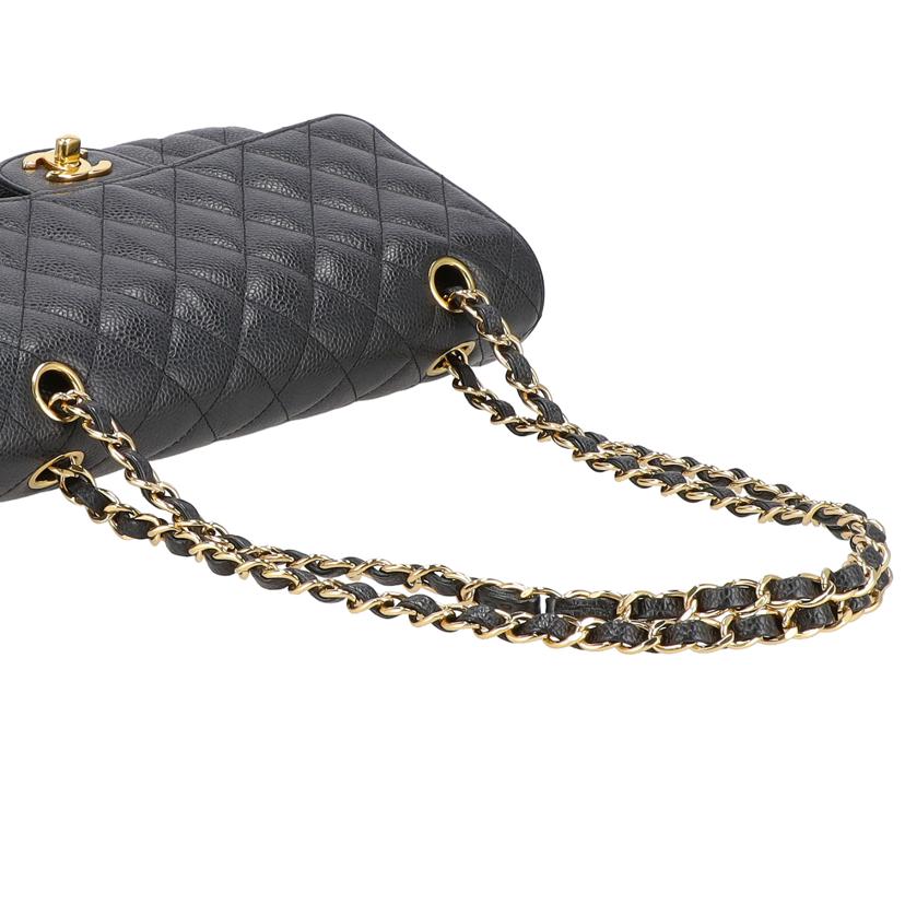 CHANEL シャネル/キャビアスキンマトラッセWフラップチェーンショルダー/A01112//168*****/Aランク/40