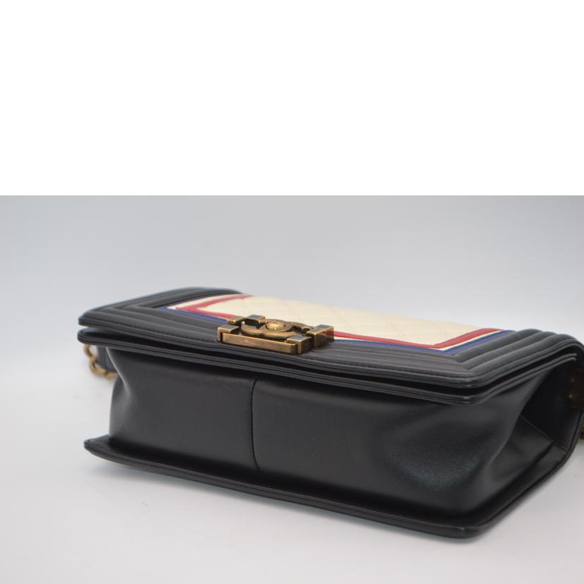 CHANEL シャネル/ボーイシャネルラムスキンチェーンショルダー／バイカラー/A67086//219*****/Aランク/89