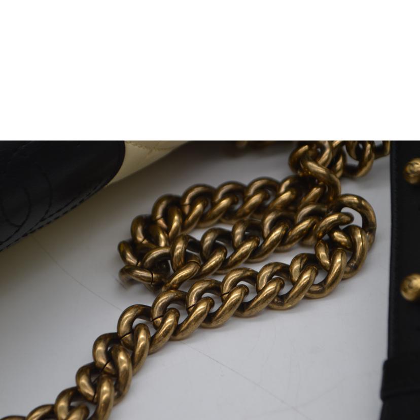 CHANEL シャネル/ボーイシャネルラムスキンチェーンショルダー／バイカラー/A67086//219*****/Aランク/89