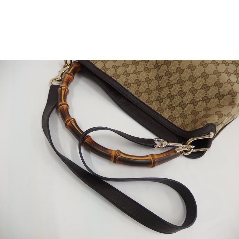 GUCCI ｸﾞｯﾁ/バンブー2WAYショルダーバッグ　茶/282315//520***/Aランク/82