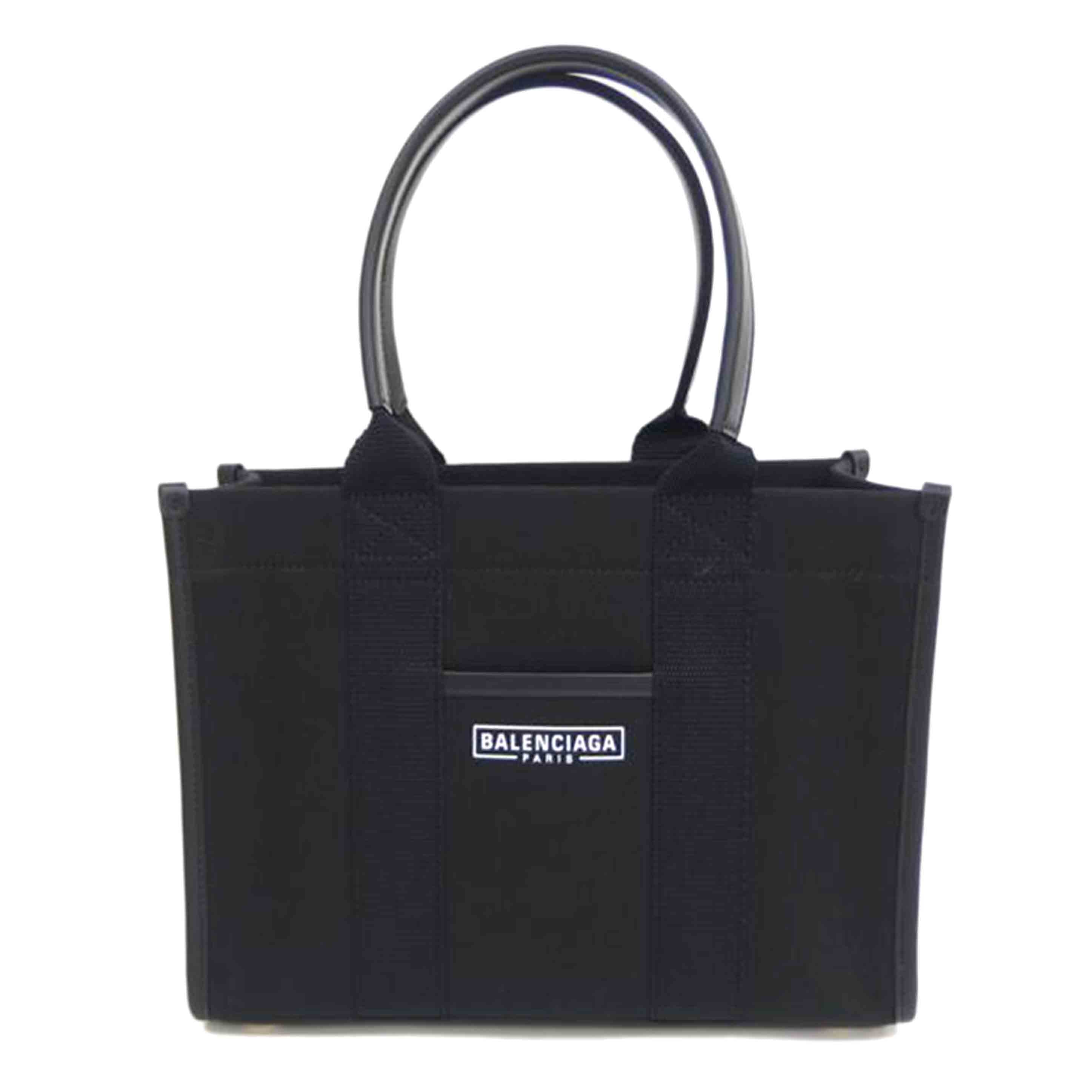 BALENCIAGA ﾊﾞﾚﾝｼｱｶﾞ/ロゴハードウェアスモールトート2WAY/671402.1090//527***/Aランク/82