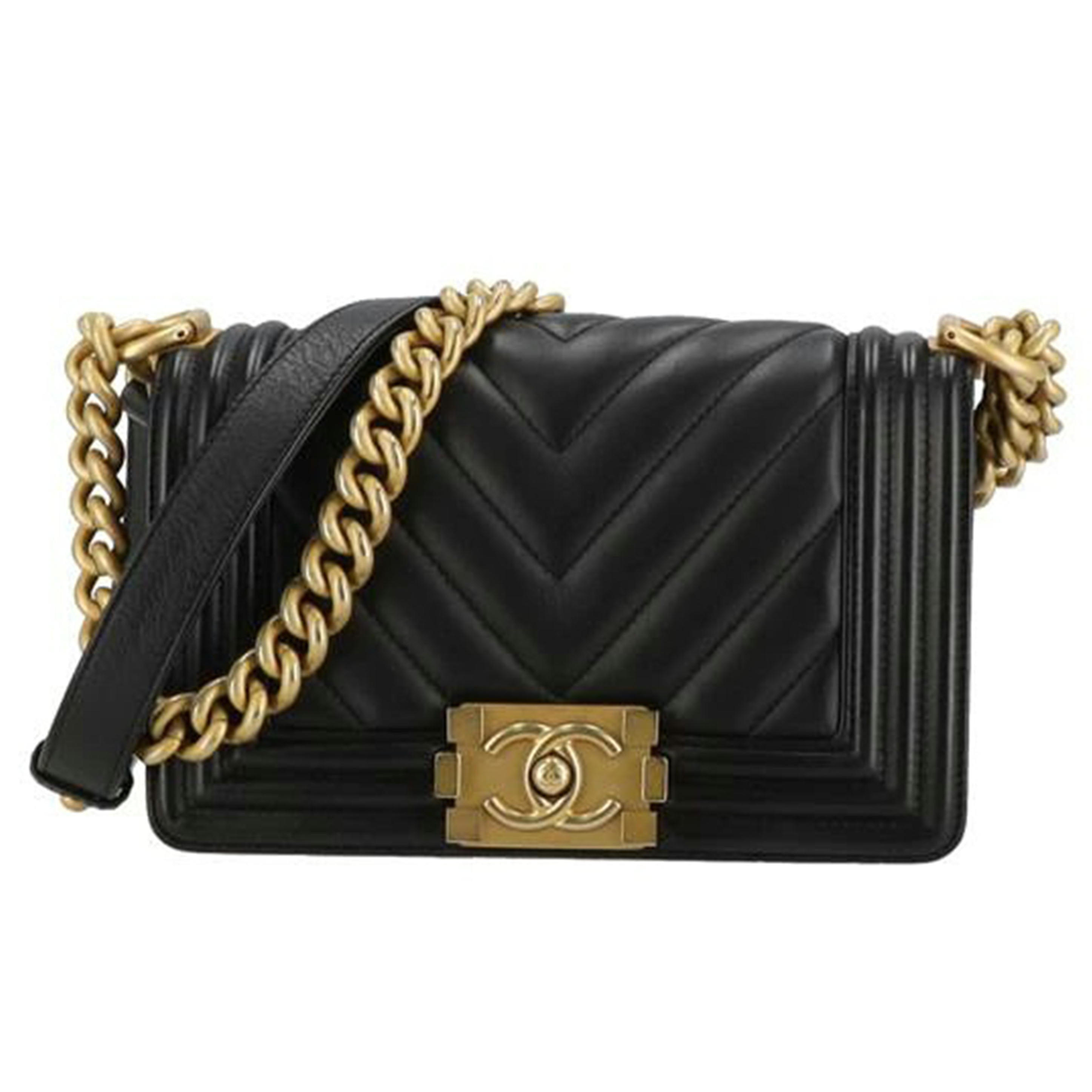 CHANEL  シャネル/ボーイシャネル20Vステッチスモールチェーンショルダー/ブラック/A67085//254*****/ABランク/40
