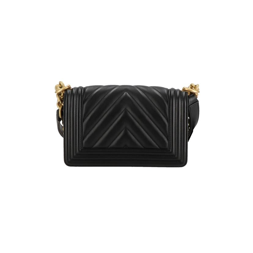 CHANEL  シャネル/ボーイシャネル20Vステッチスモールチェーンショルダー/ブラック/A67085//254*****/ABランク/40