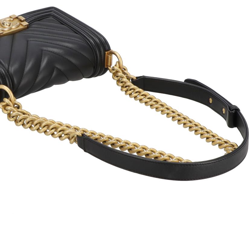 CHANEL  シャネル/ボーイシャネル20Vステッチスモールチェーンショルダー/ブラック/A67085//254*****/ABランク/40